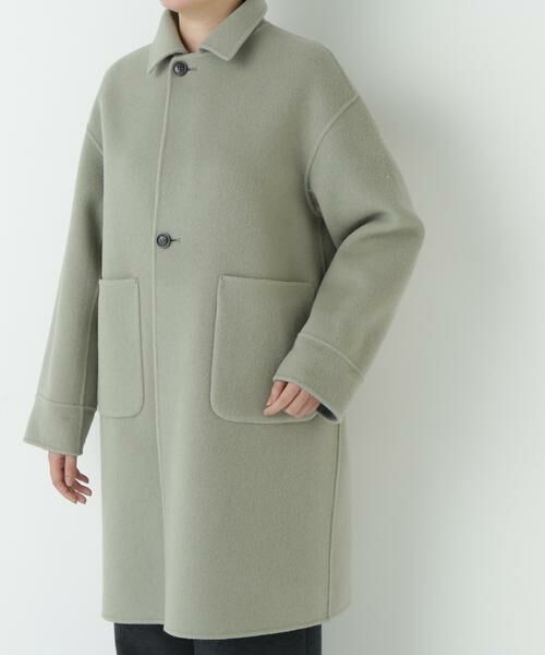 human woman / ヒューマンウーマン アウター | ◆リバーシブルステンカラーリバーコート | 詳細12