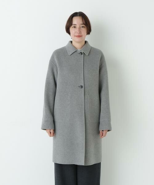 human woman / ヒューマンウーマン アウター | ◆リバーシブルステンカラーリバーコート | 詳細4