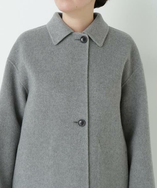 human woman / ヒューマンウーマン アウター | ◆リバーシブルステンカラーリバーコート | 詳細7