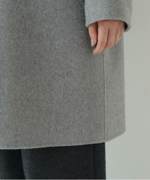 human woman / ヒューマンウーマン アウター | ◆リバーシブルステンカラーリバーコート | 詳細9