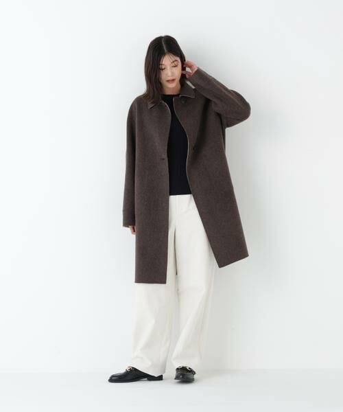 human woman / ヒューマンウーマン アウター | ◆リバーシブルステンカラーリバーコート | 詳細17