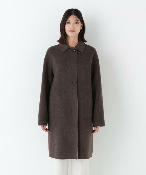 human woman / ヒューマンウーマン アウター | ◆リバーシブルステンカラーリバーコート | 詳細18