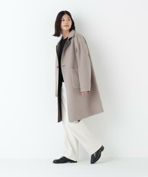 human woman / ヒューマンウーマン アウター | ◆リバーシブルステンカラーリバーコート | 詳細21