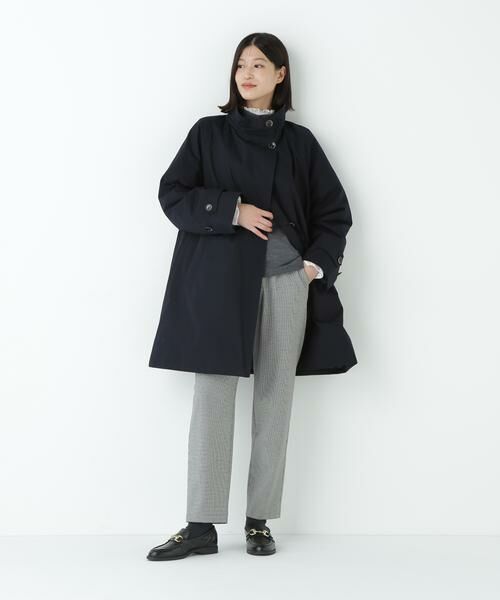 human woman / ヒューマンウーマン アウター | ≪防寒≫コットンギャバ2wayスタンドダウン | 詳細3
