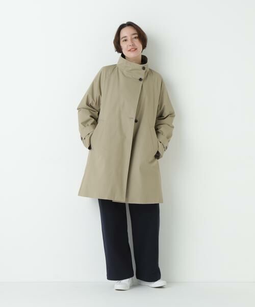 human woman / ヒューマンウーマン アウター | ≪防寒≫コットンギャバ2wayスタンドダウン | 詳細15