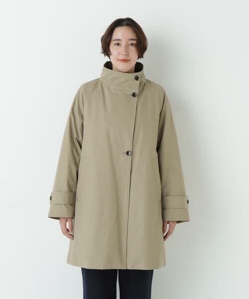 human woman / ヒューマンウーマン アウター | ≪防寒≫コットンギャバ2wayスタンドダウン | 詳細16