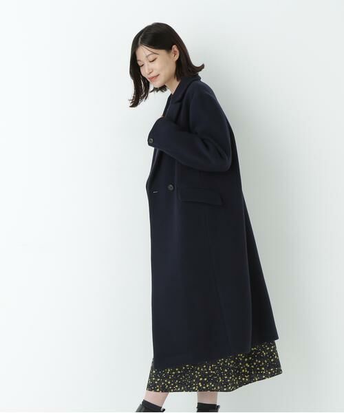 human woman / ヒューマンウーマン アウター | ウールモッサダブルチェスターコート | 詳細2