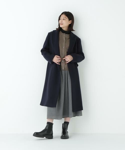 human woman / ヒューマンウーマン アウター | ウールモッサダブルチェスターコート | 詳細4