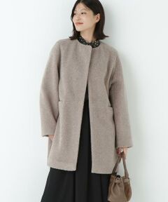 human woman / ヒューマンウーマン アウター | ◆ボアノーカラーコート