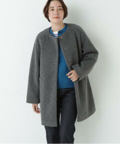 human woman / ヒューマンウーマン アウター | ◆ボアノーカラーコート