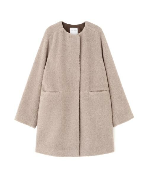 human woman / ヒューマンウーマン アウター | ◆ボアノーカラーコート | 詳細1