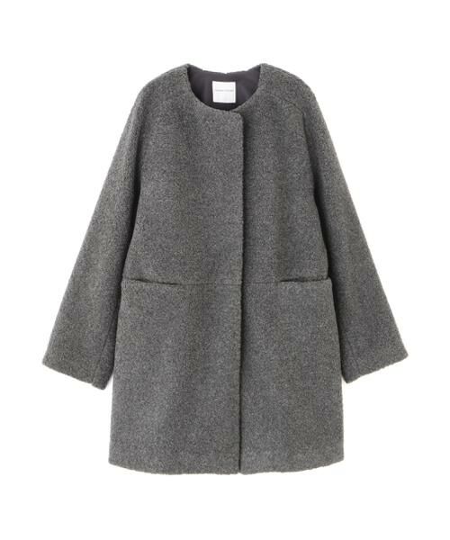 human woman / ヒューマンウーマン アウター | ◆ボアノーカラーコート | 詳細11