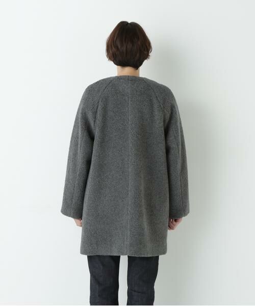 human woman / ヒューマンウーマン アウター | ◆ボアノーカラーコート | 詳細15