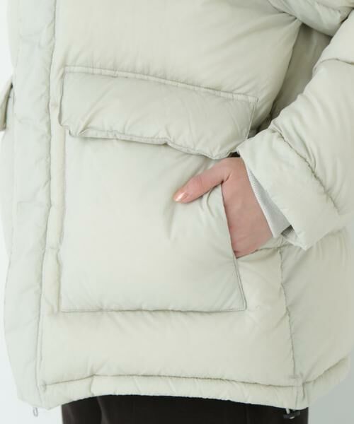 human woman / ヒューマンウーマン アウター | ◆≪ＴＡＩＯＮコラボ】≫ボリュームフードダウンコート | 詳細10
