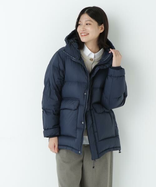 human woman/ヒューマンウーマン ◆≪TAIONコラボ】≫ボリュームフードダウンコート ダークネイビー M human woman/ヒューマンウーマン ◆≪TAIONコラボ】≫ボリュームフードダウンコート ダークネイビー M