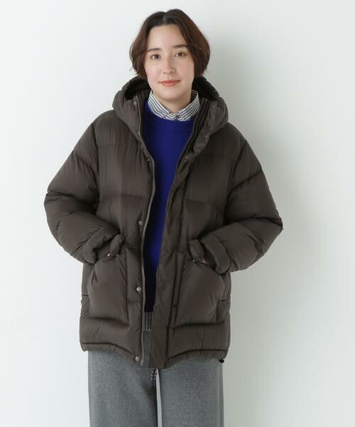 human woman / ヒューマンウーマン アウター | ◆≪ＴＡＩＯＮコラボ】≫ボリュームフードダウンコート | 詳細30