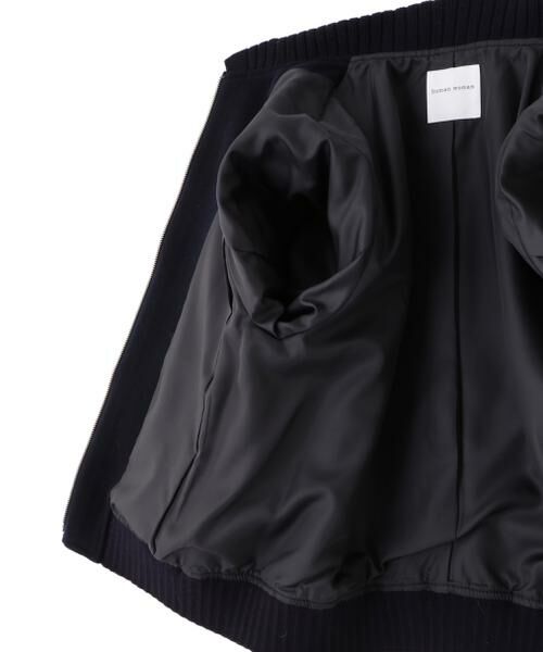 human woman / ヒューマンウーマン ブルゾン | Ｗメルトンショートジップブルゾン | 詳細10