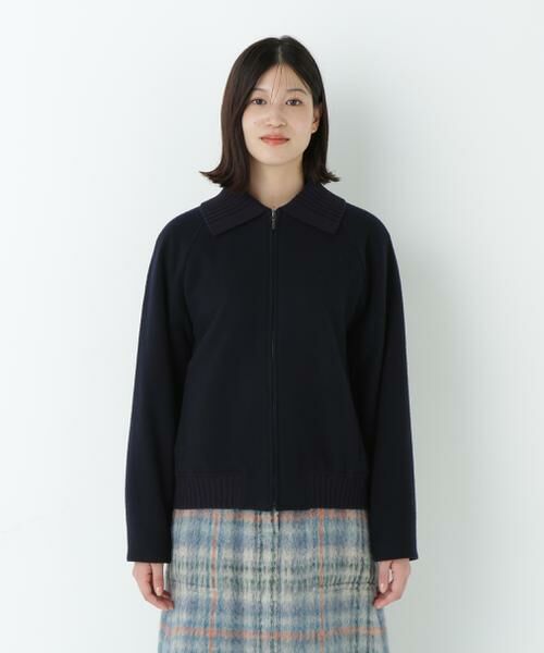 human woman / ヒューマンウーマン ブルゾン | Ｗメルトンショートジップブルゾン | 詳細3