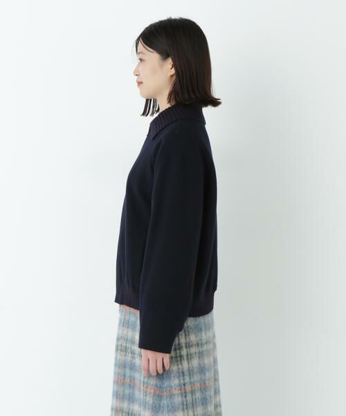 human woman / ヒューマンウーマン ブルゾン | Ｗメルトンショートジップブルゾン | 詳細4