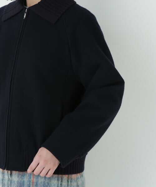 human woman / ヒューマンウーマン ブルゾン | Ｗメルトンショートジップブルゾン | 詳細7