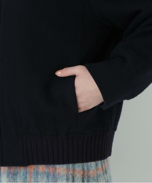 human woman / ヒューマンウーマン ブルゾン | Ｗメルトンショートジップブルゾン | 詳細8