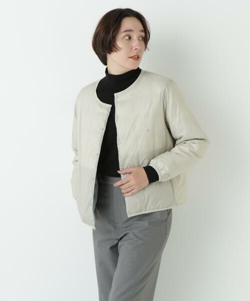 human woman / ヒューマンウーマン ブルゾン | ◆≪TAIONコラボ≫リバーシブルクルーネックダウンブルゾン | 詳細11