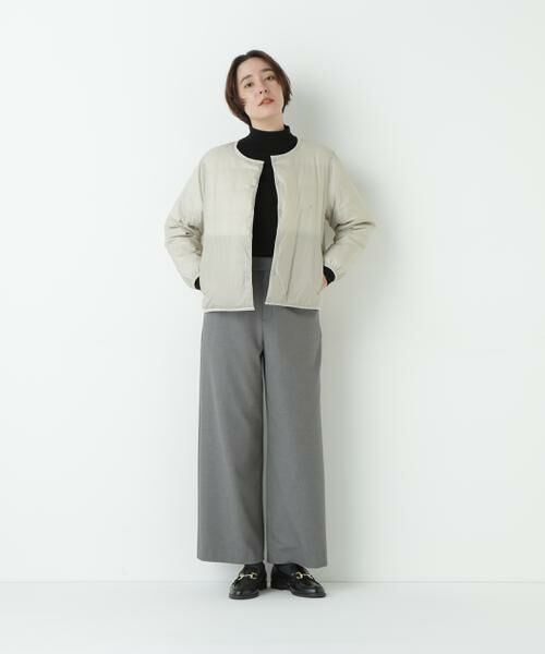 human woman / ヒューマンウーマン ブルゾン | ◆≪TAIONコラボ≫リバーシブルクルーネックダウンブルゾン | 詳細12