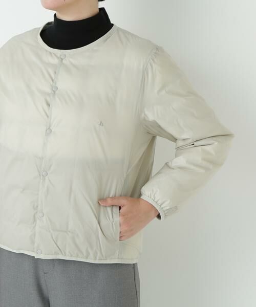 human woman / ヒューマンウーマン ブルゾン | ◆≪TAIONコラボ≫リバーシブルクルーネックダウンブルゾン | 詳細13