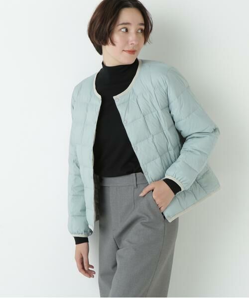 human woman / ヒューマンウーマン ブルゾン | ◆≪TAIONコラボ≫リバーシブルクルーネックダウンブルゾン | 詳細2