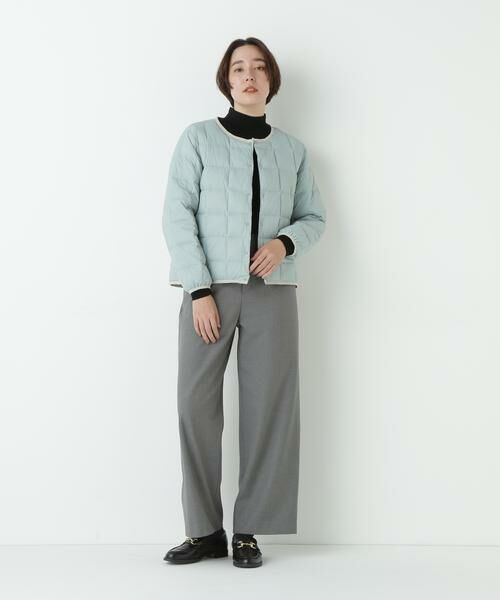 human woman / ヒューマンウーマン ブルゾン | ◆≪TAIONコラボ≫リバーシブルクルーネックダウンブルゾン | 詳細3