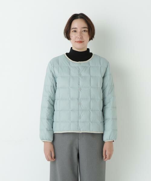 human woman / ヒューマンウーマン ブルゾン | ◆≪TAIONコラボ≫リバーシブルクルーネックダウンブルゾン | 詳細4