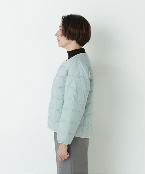 human woman / ヒューマンウーマン ブルゾン | ◆≪TAIONコラボ≫リバーシブルクルーネックダウンブルゾン | 詳細5