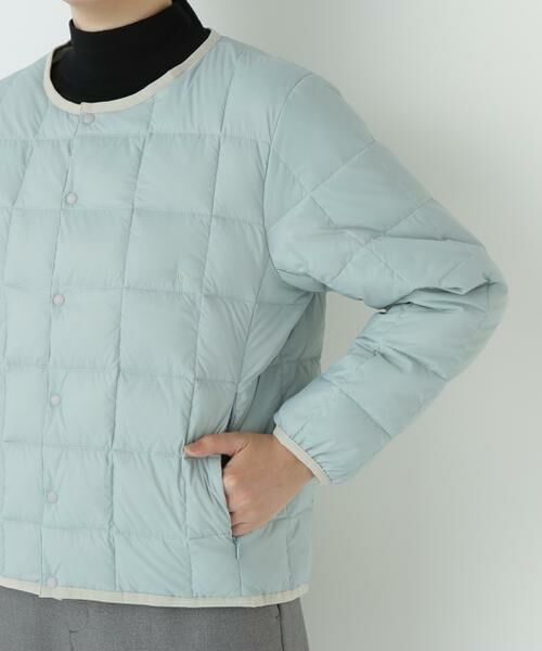 human woman / ヒューマンウーマン ブルゾン | ◆≪TAIONコラボ≫リバーシブルクルーネックダウンブルゾン | 詳細8