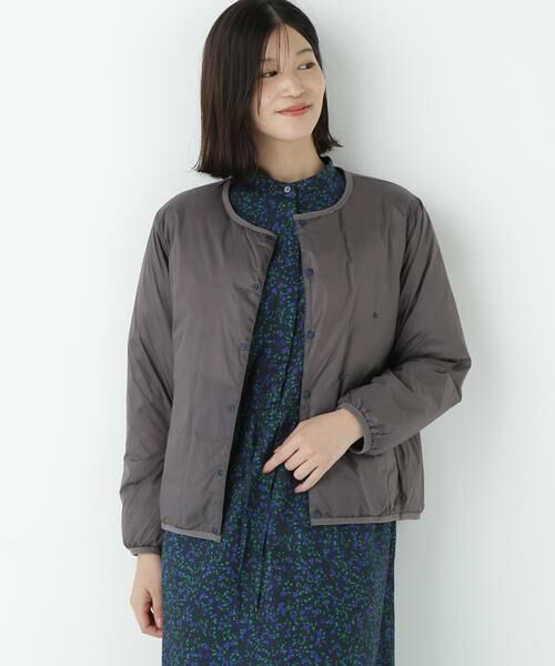 human woman / ヒューマンウーマン ブルゾン | ◆≪TAIONコラボ≫リバーシブルクルーネックダウンブルゾン | 詳細22