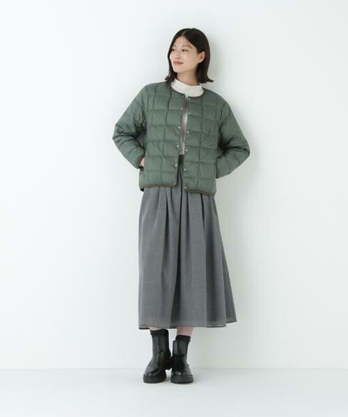 human woman / ヒューマンウーマン ブルゾン | ◆≪TAIONコラボ≫リバーシブルクルーネックダウンブルゾン | 詳細28