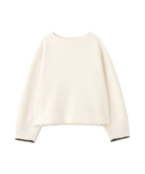 human woman / ヒューマンウーマン カットソー | チェックドッキングダンボールプルオーバー | 詳細12