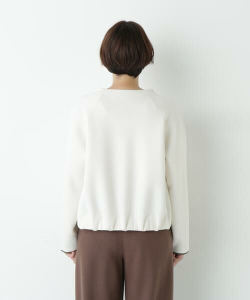 human woman / ヒューマンウーマン カットソー | チェックドッキングダンボールプルオーバー | 詳細16