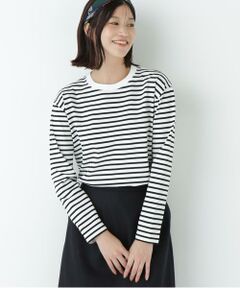 human woman / ヒューマンウーマン カットソー | ボーダーロングスリーブＴシャツ