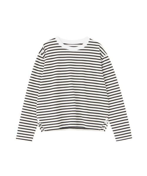human woman / ヒューマンウーマン カットソー | ボーダーロングスリーブTシャツ | 詳細1