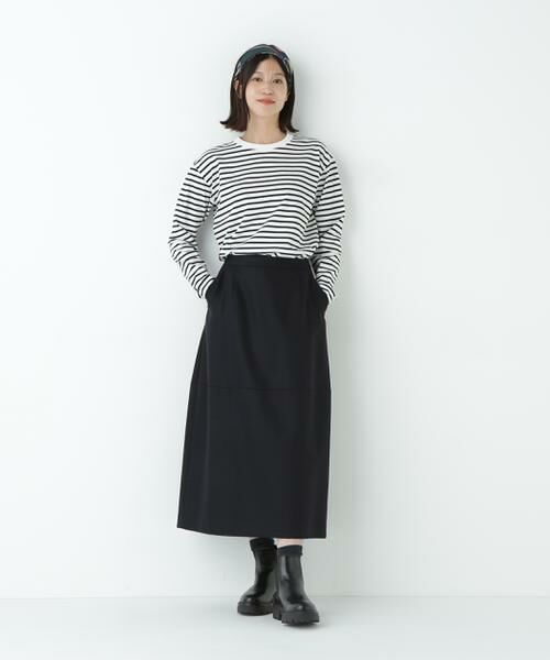 human woman / ヒューマンウーマン カットソー | ボーダーロングスリーブTシャツ | 詳細3