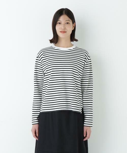 human woman / ヒューマンウーマン カットソー | ボーダーロングスリーブTシャツ | 詳細4