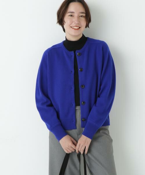 human woman / ヒューマンウーマン ニット・セーター | ≪洗える≫ウォッシャブルウールクルーネックカーディガン | 詳細2