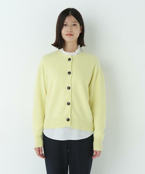 human woman / ヒューマンウーマン ニット・セーター | ≪洗える≫ウォッシャブルウールクルーネックカーディガン | 詳細10