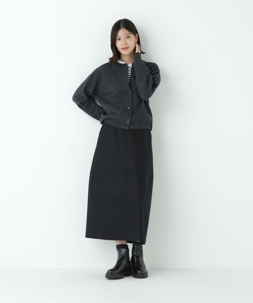 human woman / ヒューマンウーマン ニット・セーター | ≪洗える≫ウォッシャブルウールクルーネックカーディガン | 詳細14