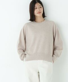 human woman / ヒューマンウーマン ニット・セーター | ◆ミドルゲージウールクルーネックプルオーバー