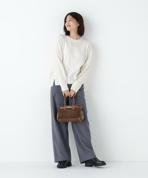 human woman / ヒューマンウーマン ニット・セーター | ◆ミドルゲージウールクルーネックプルオーバー | 詳細8