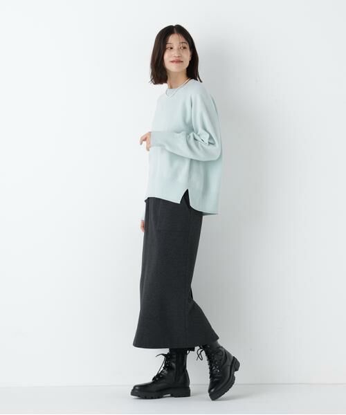 human woman / ヒューマンウーマン ニット・セーター | ◆ミドルゲージウールクルーネックプルオーバー | 詳細13