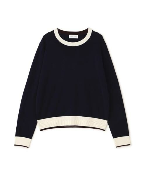 human woman / ヒューマンウーマン ニット・セーター | 梳毛ライン入りニットプルオーバー | 詳細7