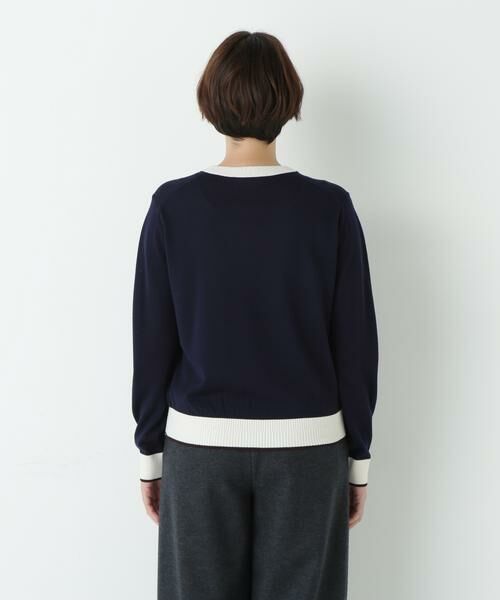 human woman / ヒューマンウーマン ニット・セーター | 梳毛ライン入りニットプルオーバー | 詳細12