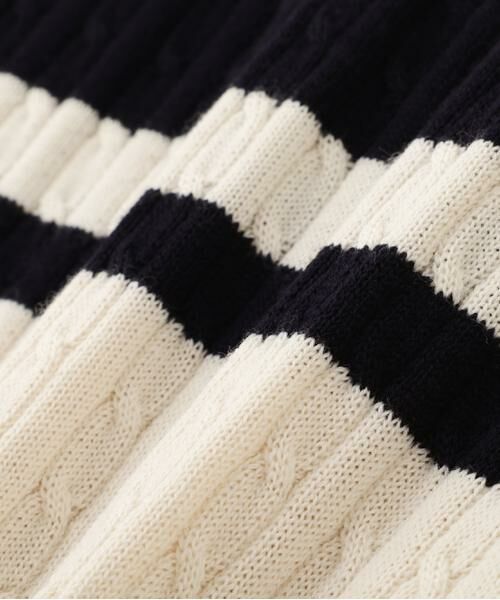 human woman / ヒューマンウーマン ニット・セーター | ミニケーブル釦プルオーバー | 詳細10